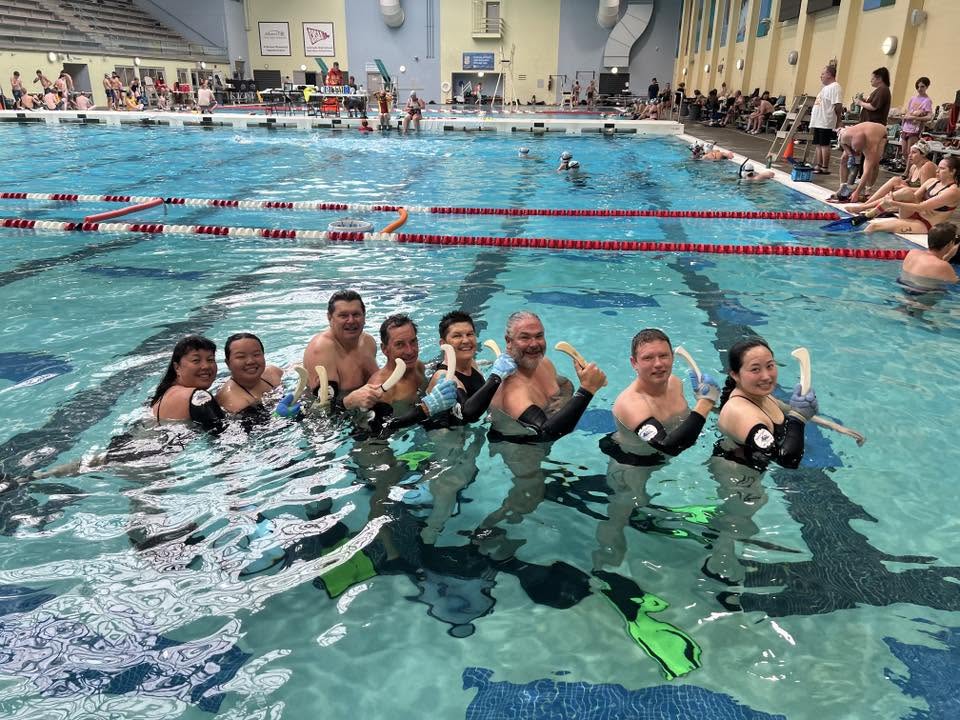 Sebastopol Underwater Hockey Club at a tournament